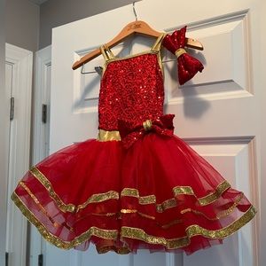 SC Weismann Red/Gold Dance Costume for Child